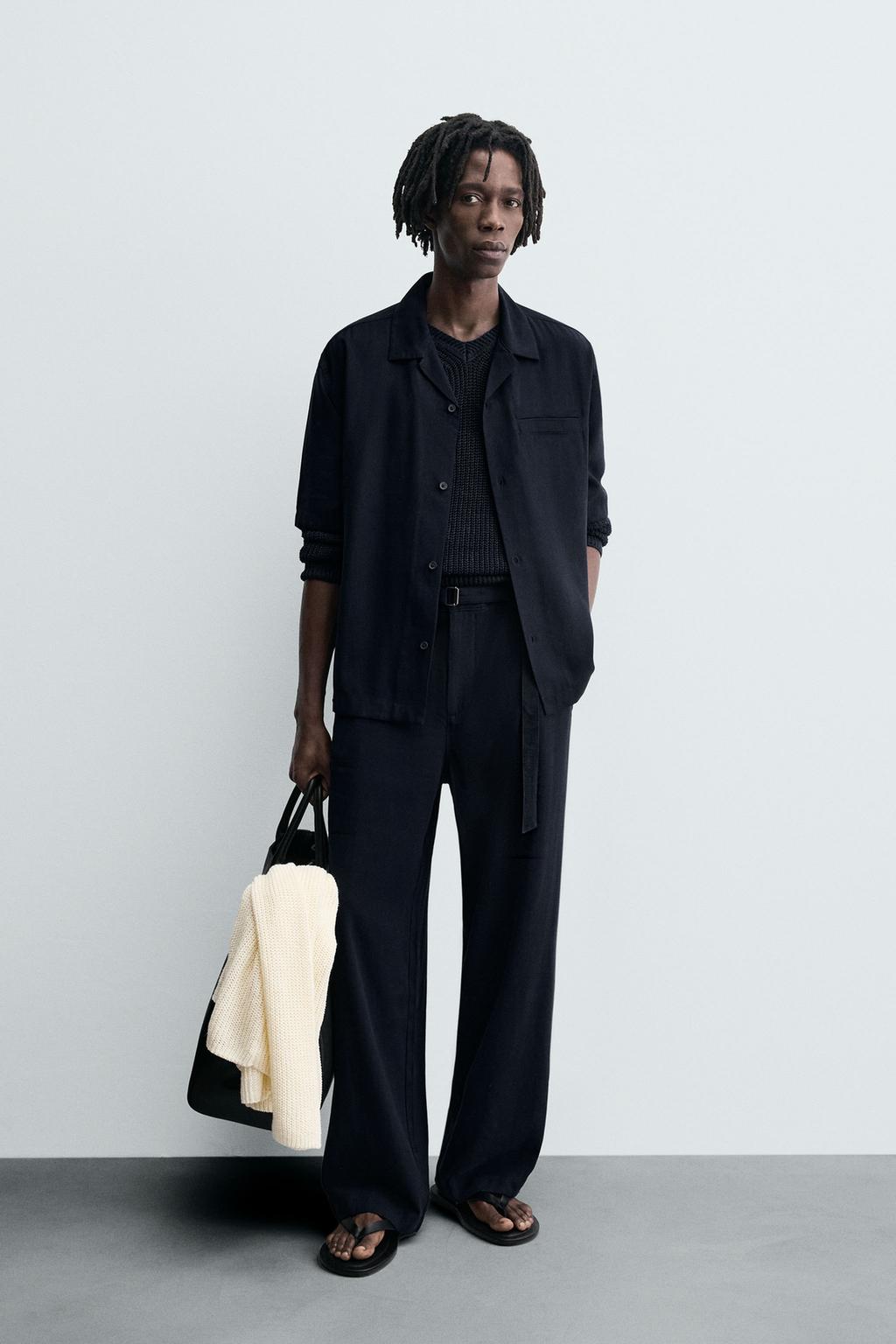 БРЮКИ RELAXED FIT С РЕМНЕМ