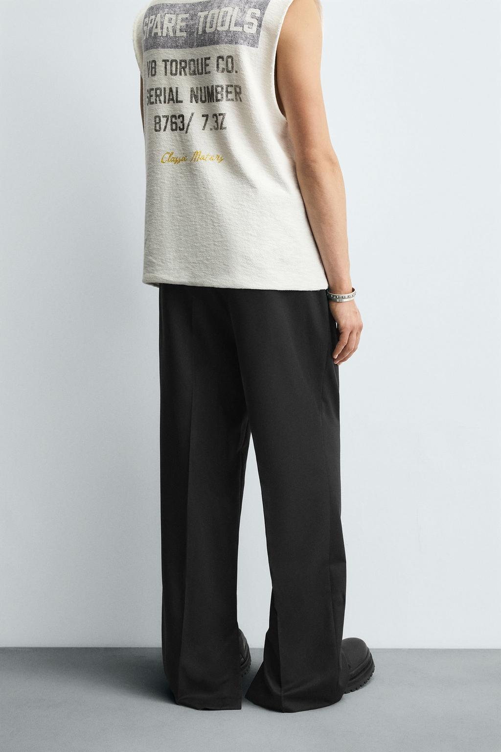 БРЮКИ STRAIGHT FIT С РАЗРЕЗАМИ