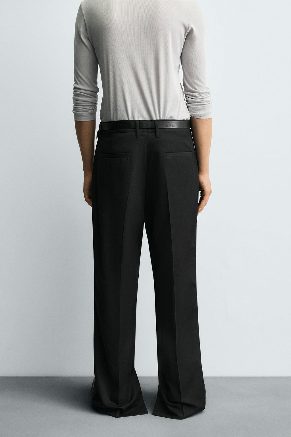 БРЮКИ STRAIGHT FIT С РАЗРЕЗАМИ