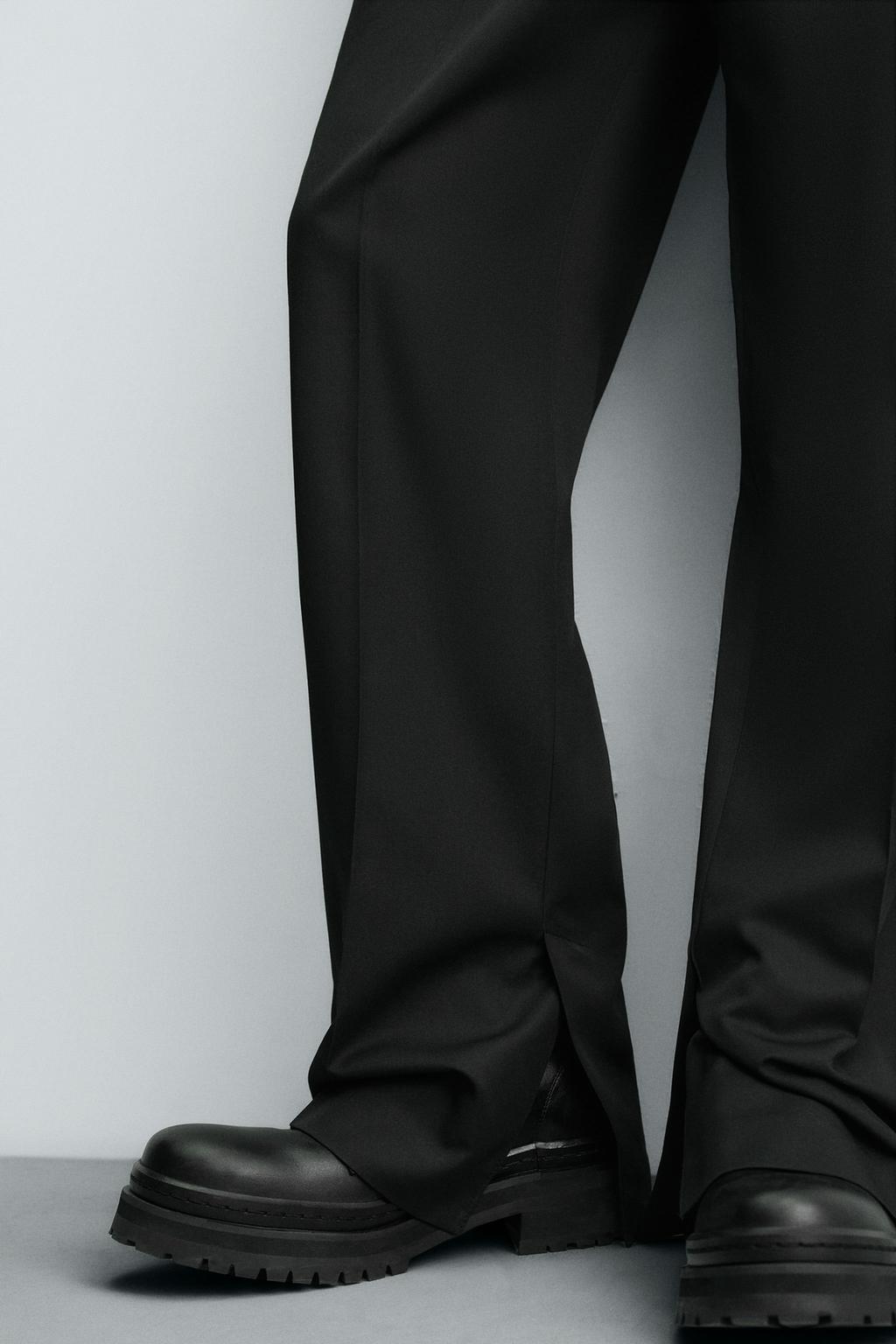 БРЮКИ STRAIGHT FIT С РАЗРЕЗАМИ