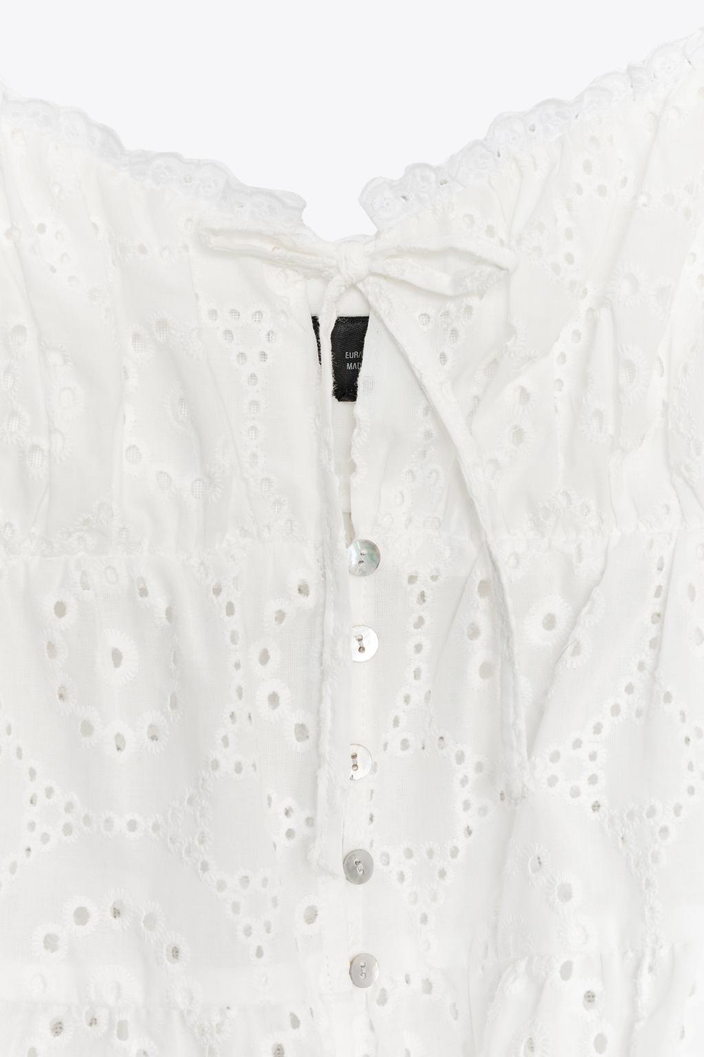 ТОП С АЖУРНОЙ ВЫШИВКОЙ