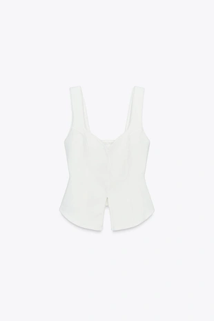 Топ-корсет с зубчатой тесьмой- Заказать в России