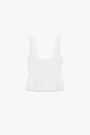 Топ-корсет с зубчатой тесьмой- Заказать в России