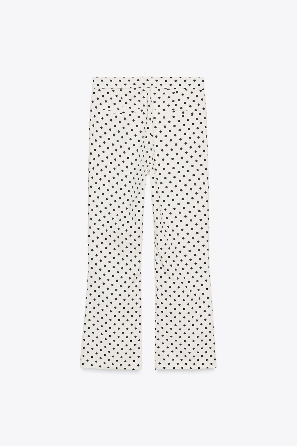 БРЮКИ MINI FLARE В ГОРОШЕК