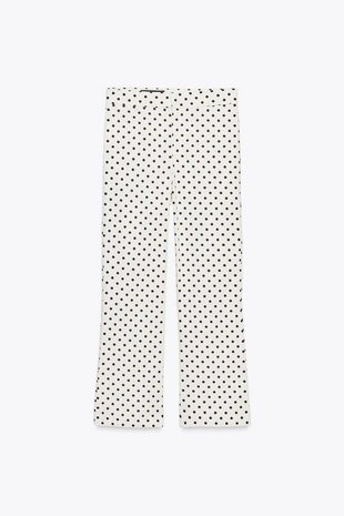 Брюки MINI FLARE в горошек- Заказать в России