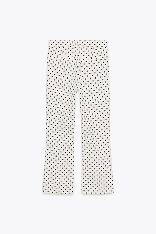 Брюки MINI FLARE в горошек- Заказать в России