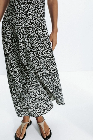 Платье-миди с цветочным принтом- Заказать в России