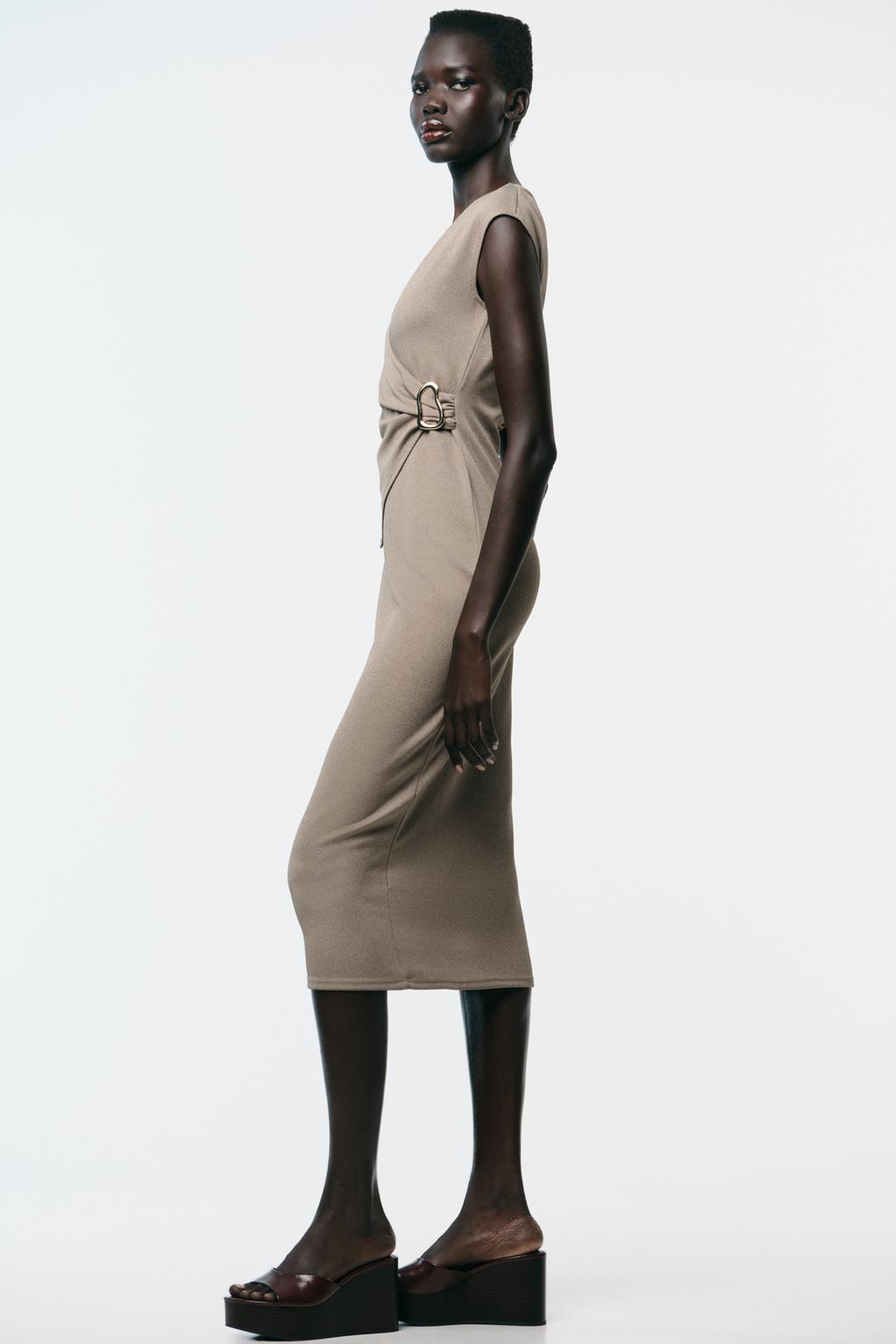 ДВУБОРТНОЕ ПЛАТЬЕ ИЗ ТВИЛА