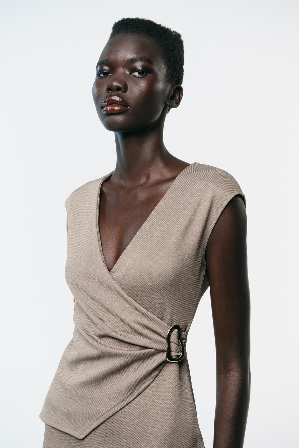 ДВУБОРТНОЕ ПЛАТЬЕ ИЗ ТВИЛА