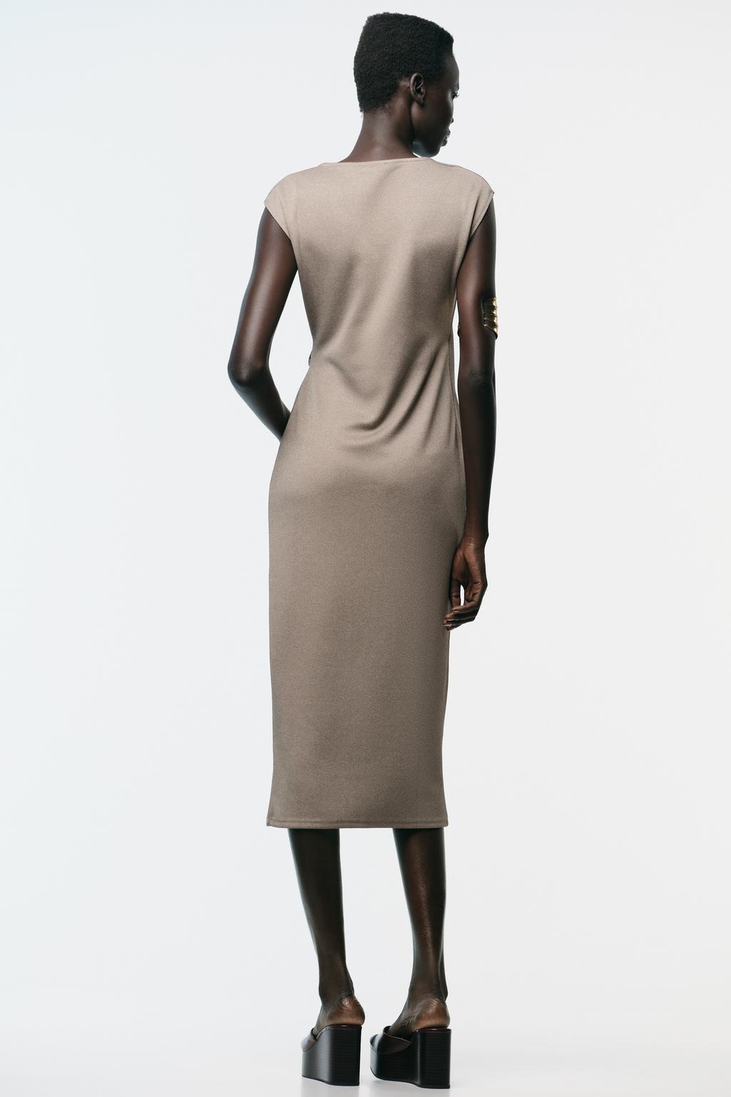 ДВУБОРТНОЕ ПЛАТЬЕ ИЗ ТВИЛА