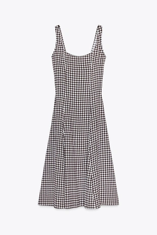 Платье в клетку виши- Заказать в России