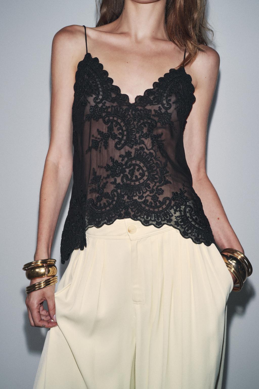 ТОП В БЕЛЬЕВОМ СТИЛЕ С КРУЖЕВОМ — ZW COLLECTION