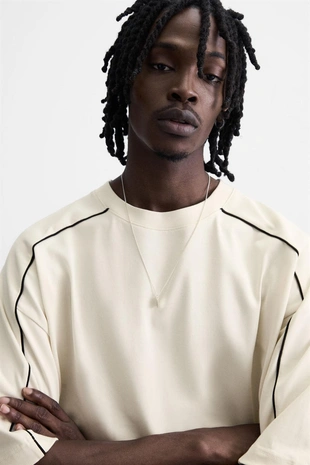 Толстовка с контрастной отделкой- Заказать в России