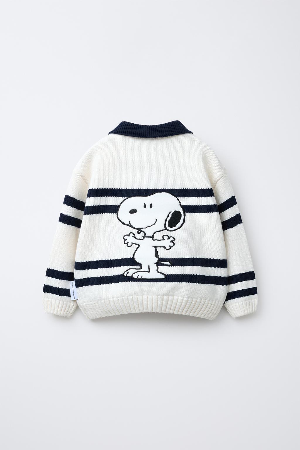 ТРИКОТАЖНОЕ ПОЛО В ПОЛОСКУ С ПРИНТОМ SNOOPY PEANUTS™