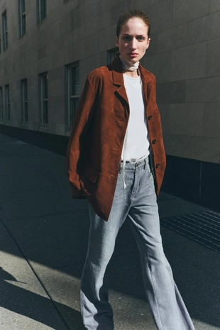 Блейзер оверсайз из замши — LIMITED EDITION, ZW COLLECTION- Заказать в России