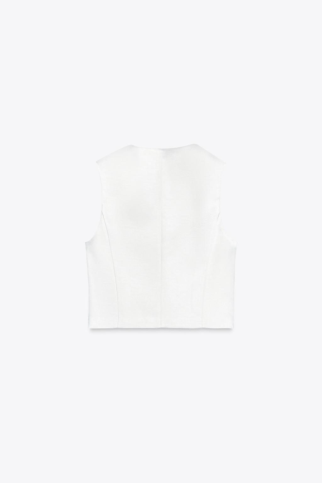 ЖИЛЕТ ИЗ АТЛАСНОЙ ТКАНИ — ZW COLLECTION
