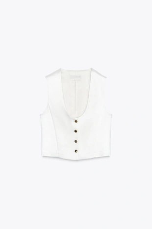 Жилет из атласной ткани — ZW COLLECTION- Заказать в России