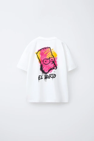 Футболка с граффити BART THE SIMPSONS ™ MATT GROENING- Заказать в России