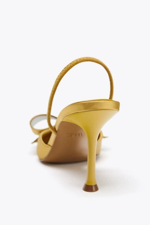 Туфли-мюли из атласа- Заказать в России