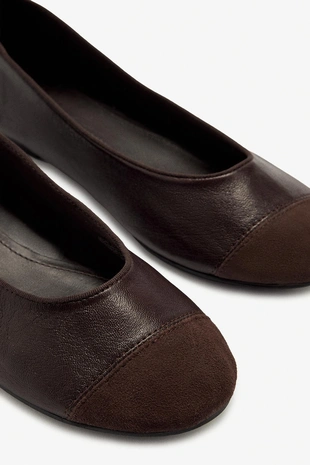 Кожаные балетки- Заказать в России