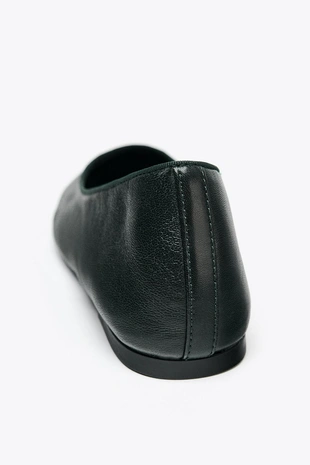 Кожаные балетки- Заказать в России