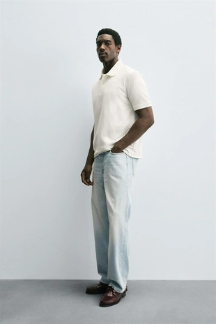 Поло из рельефного пике- Заказать в России