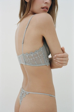 Трусы-танга из гипюра- Заказать в России