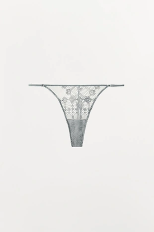 Трусы-танга из гипюра- Заказать в России