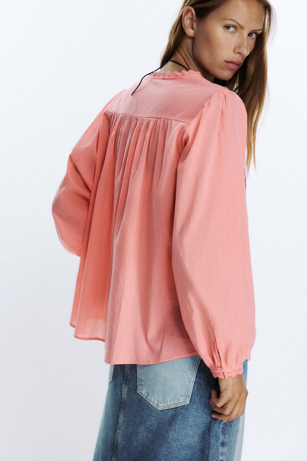 РОМАНТИЧНАЯ БЛУЗКА С КРУЖЕВОМ