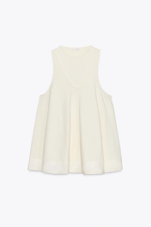 Короткое комбинированное платье- Заказать в России