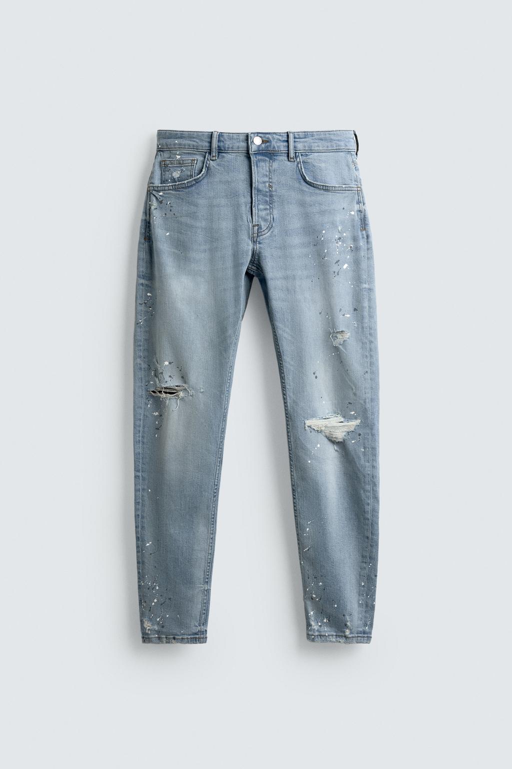 ДЖИНСЫ SKINNY FIT С РАЗРЕЗАМИ