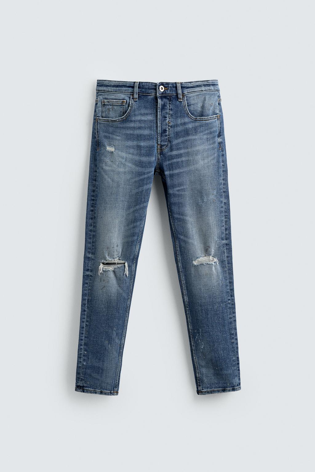 ДЖИНСЫ SKINNY FIT С РАЗРЕЗАМИ
