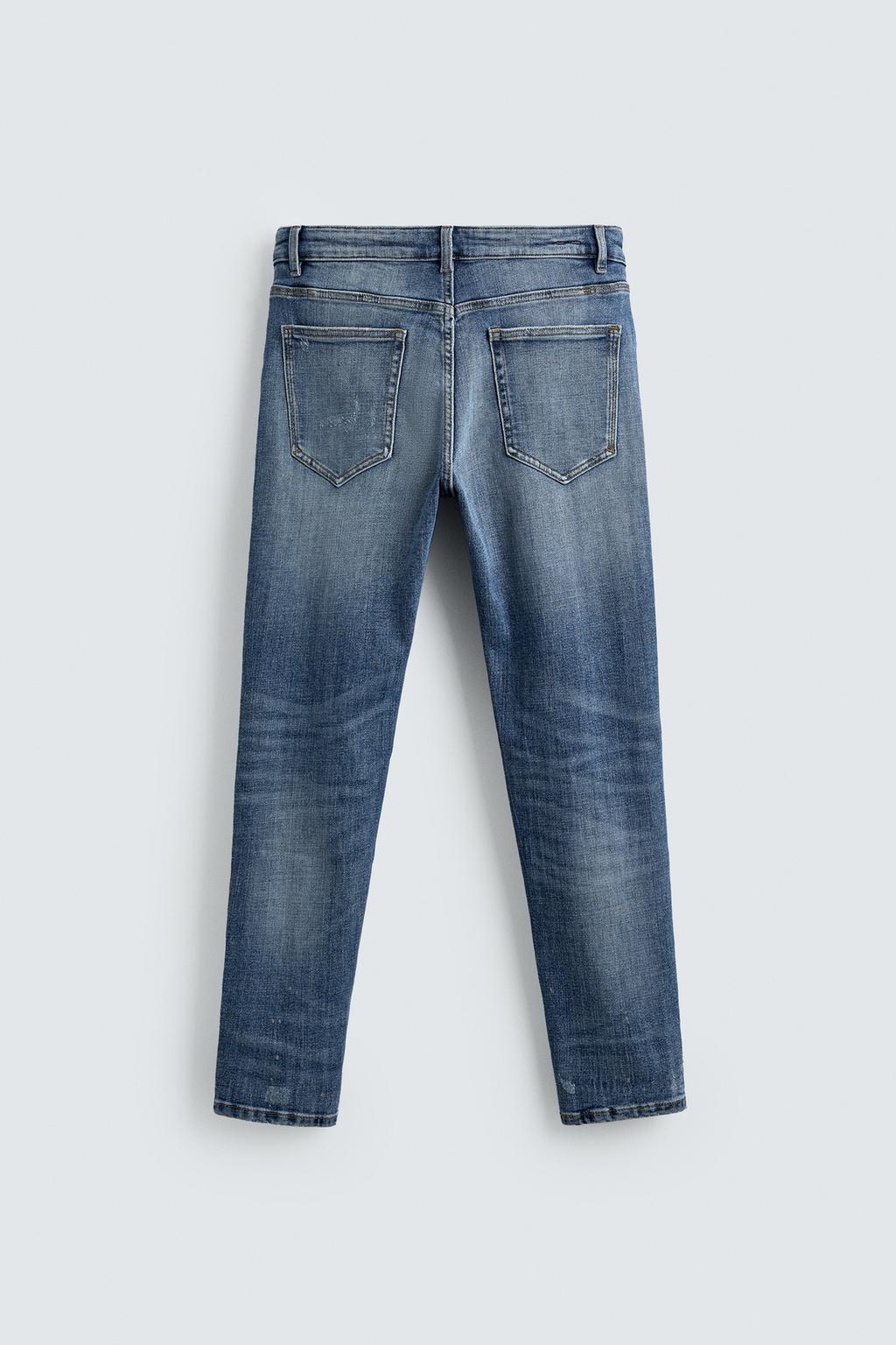 ДЖИНСЫ SKINNY FIT С РАЗРЕЗАМИ