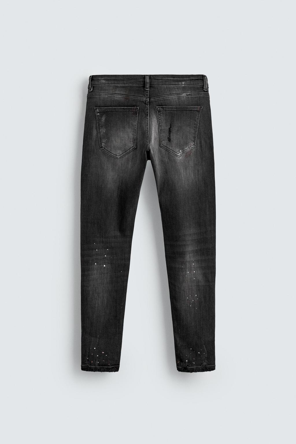 ДЖИНСЫ SKINNY FIT С РАЗРЕЗАМИ