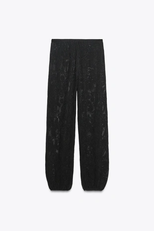 Брюки из трикотажа с цветочным узором- Заказать в России