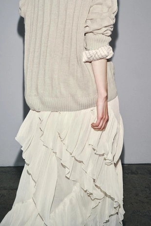 Юбка из ткани бамбула — ZW COLLECTION- Заказать в России