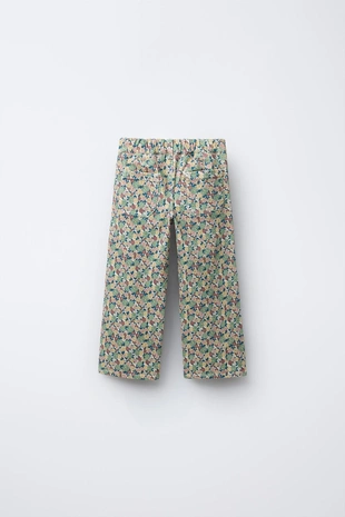 Купить Zara Брюки в морском стиле из саржи с цветочным принтом