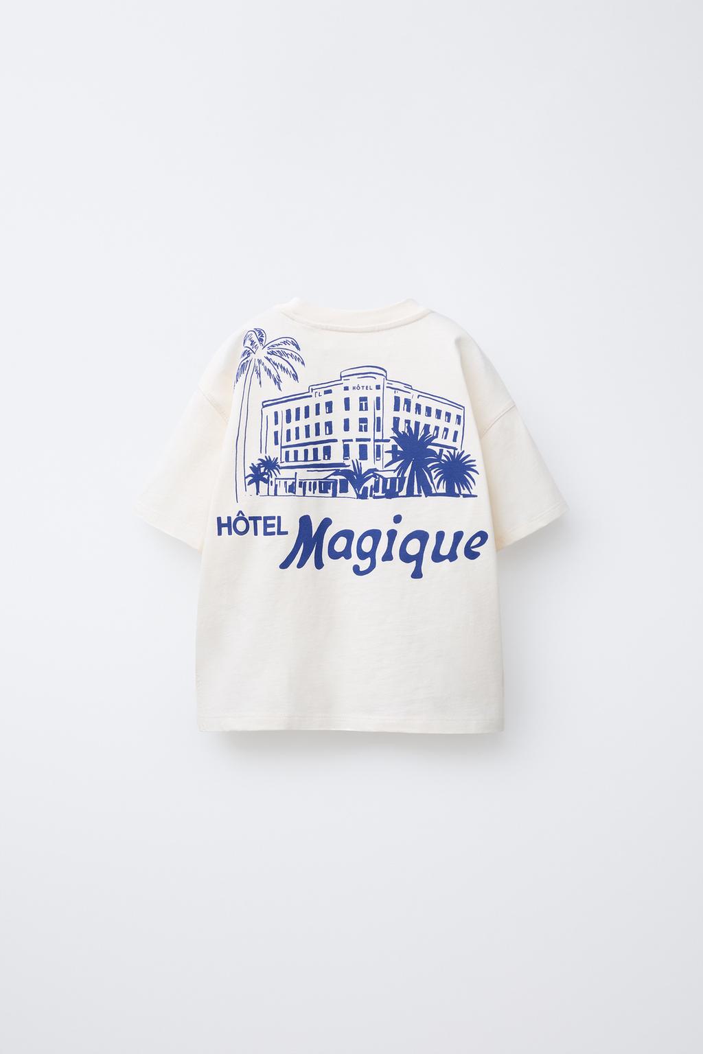 ФУТБОЛКА С ПРИНТОМ HÔTEL MAGIQUE © X ZARA