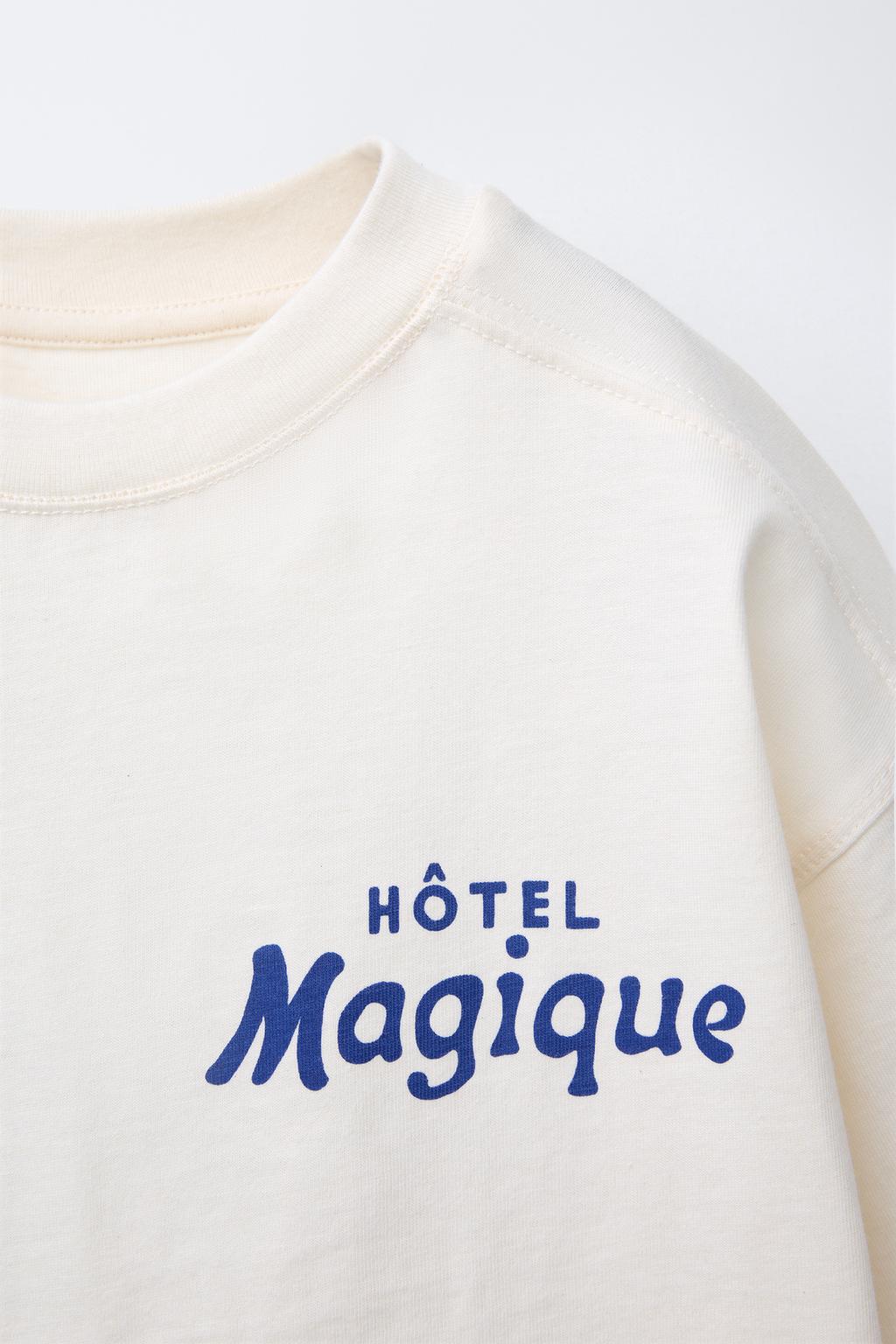 ФУТБОЛКА С ПРИНТОМ HÔTEL MAGIQUE © X ZARA