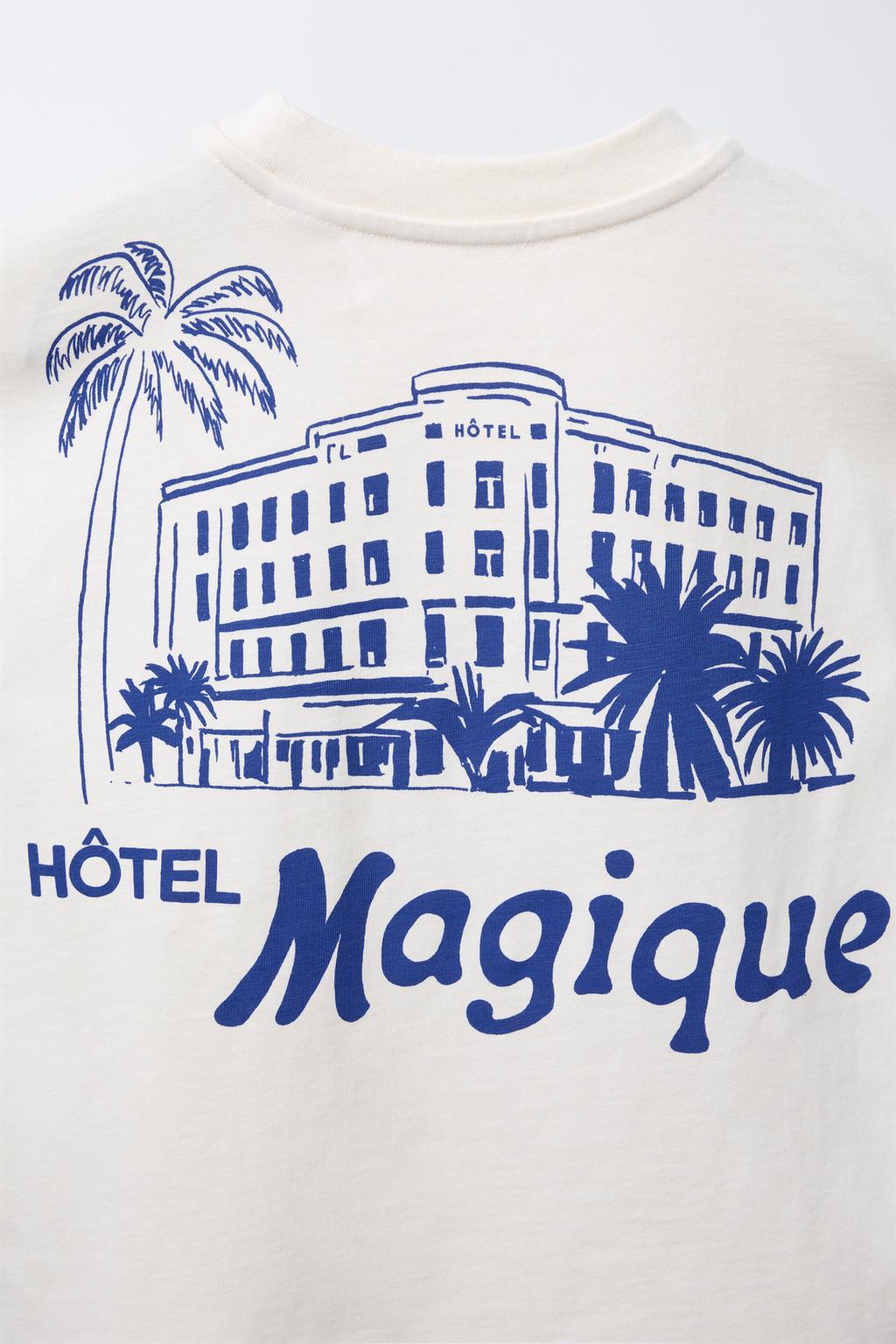 ФУТБОЛКА С ПРИНТОМ HÔTEL MAGIQUE © X ZARA