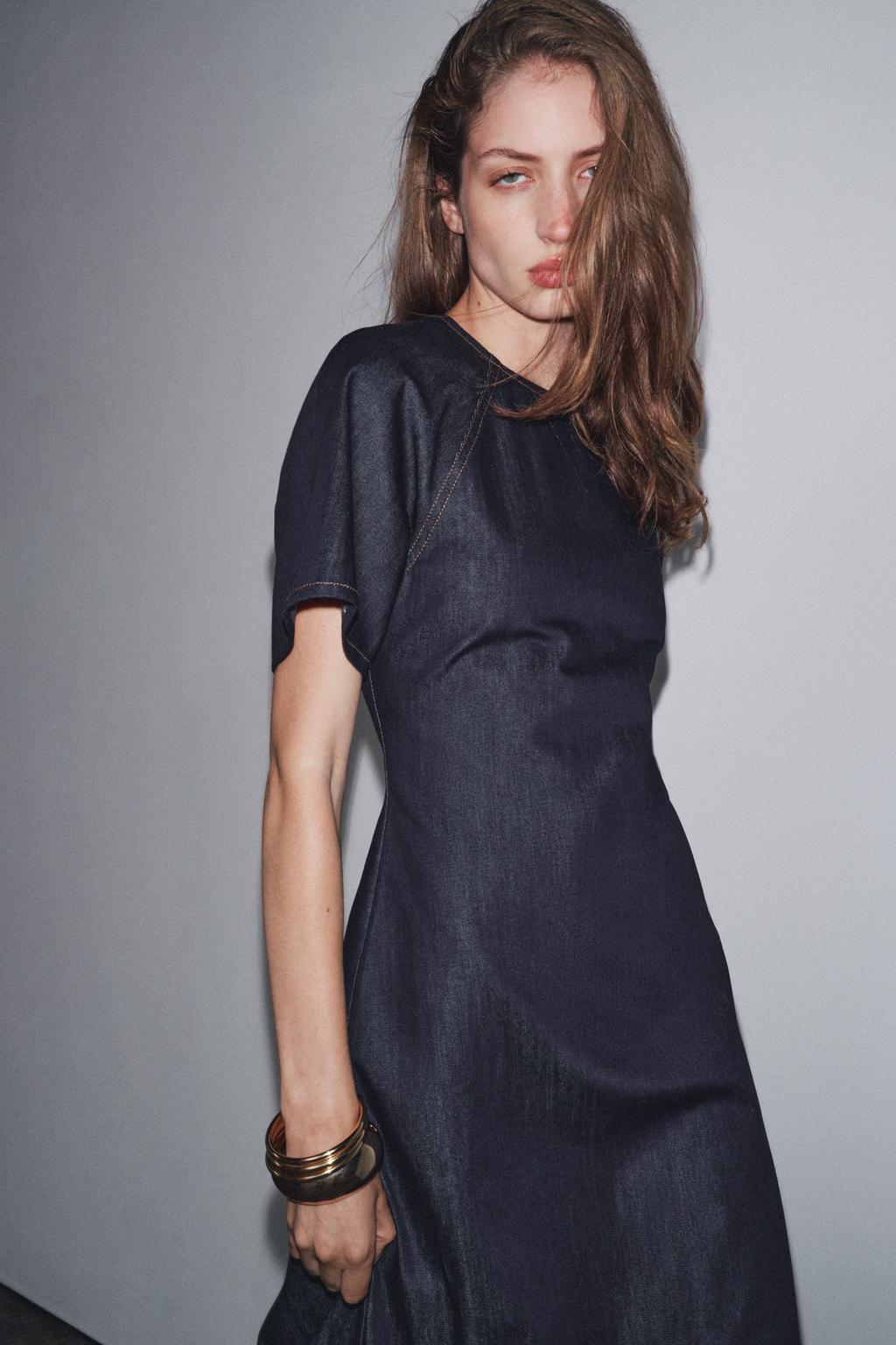 ДЛИННОЕ ДЖИНСОВОЕ ПЛАТЬЕ — ZW COLLECTION
