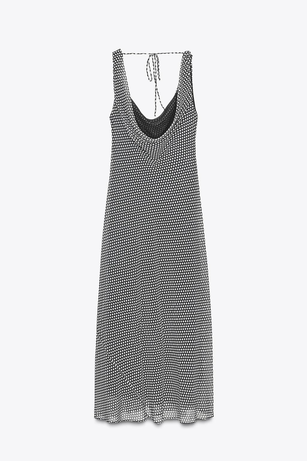 ПЛАТЬЕ МИДИ В ГОРОШЕК — ZW COLLECTION