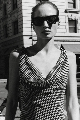 Платье миди в горошек — ZW COLLECTION- Заказать в России