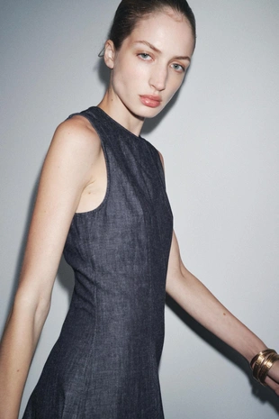 Джинсовое платье миди — ZW COLLECTION- Заказать в России