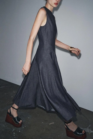 Джинсовое платье миди — ZW COLLECTION- Заказать в России