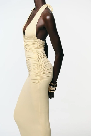 Платье халтер из полиамида- Заказать в России