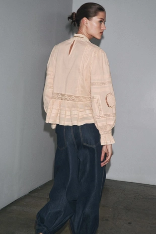 Романтичная рубашка с вышивкой — ZW COLLECTION- Заказать в России