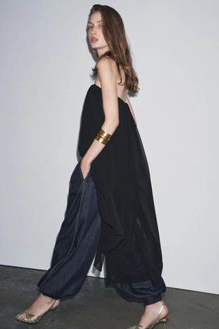 Удлиненный топ без бретелей — ZW COLLECTION- Заказать в России