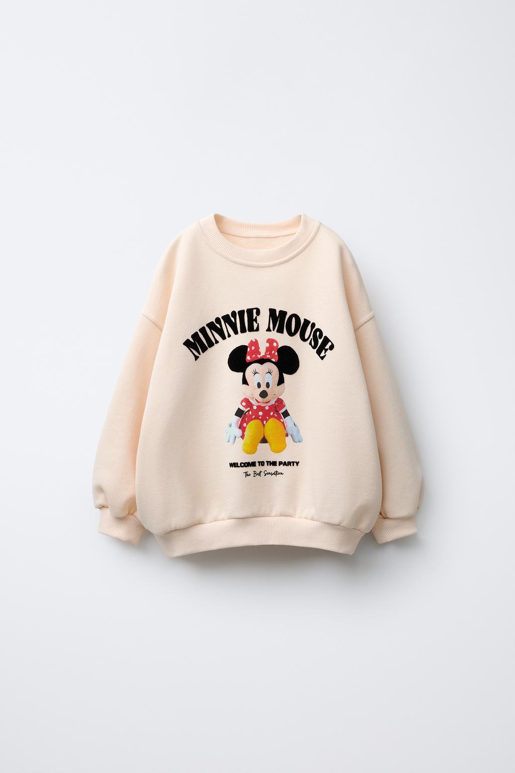 ТОЛСТОВКА С РЕЛЬЕФНЫМ ПРИНТОМ MINNIE MOUSE © DISNEY