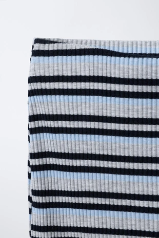 Юбка миди в полоску- Заказать в России